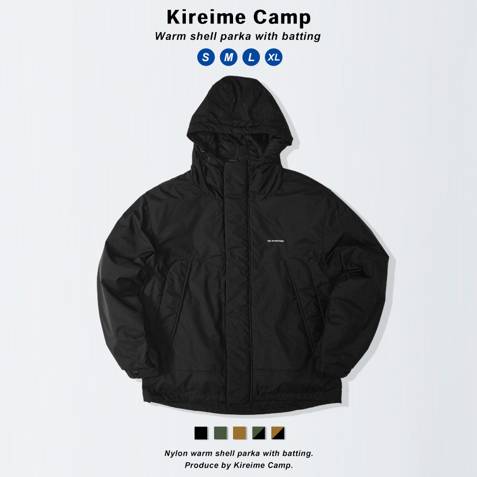 Kireime Camp アウトドア パーカー メンズ シェルパーカー ジャケット アウトドアパーカー フード ブルゾン アウター 秋 冬｜muziichiba｜02