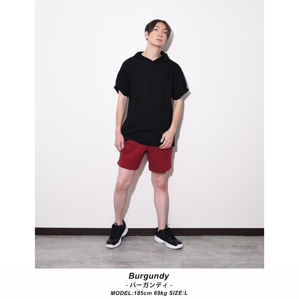 ワンポイント★スウェットハーフパンツ★おしゃれ見え★ひざ丈★アクティブ ハーフパンツ ショートパンツ 半ズボン 短パン メンズ おしゃれ