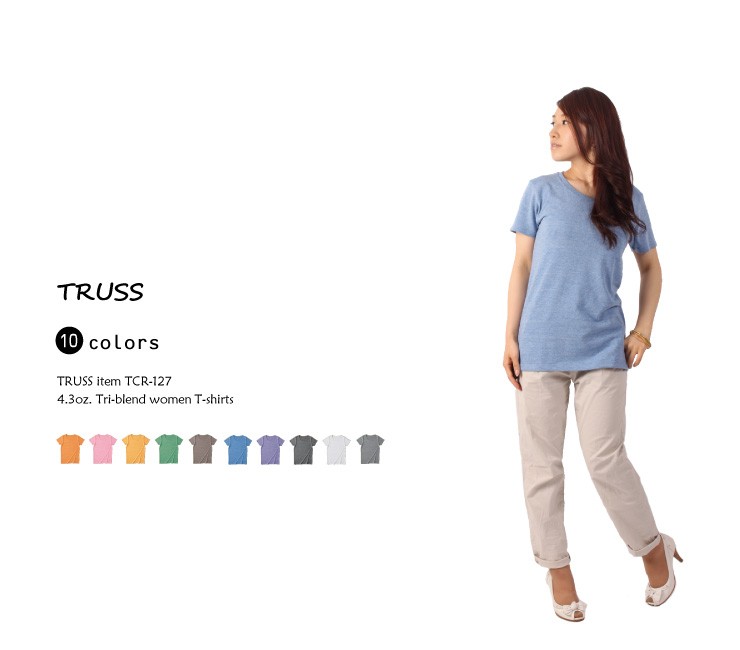 [Courreges]Tシャツ 爽やかパステルカラー  半袖 カットソー可愛い Courreges - [Courreges]Tシャツ 爽やかパステルカラー 半袖