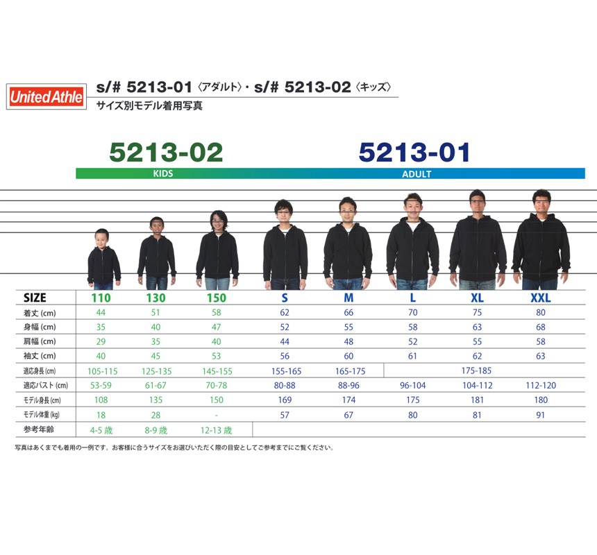 パーカー キッズ 無地 UnitedAthle ユナイテッドアスレ 10.0オンス スウェットフルジップパーカ 裏パイル スエット お揃い ジュニア 110  130 150 5213-02 通販M3 :5213-02:無地のTシャツ屋さん - 通販 - Yahoo!ショッピング