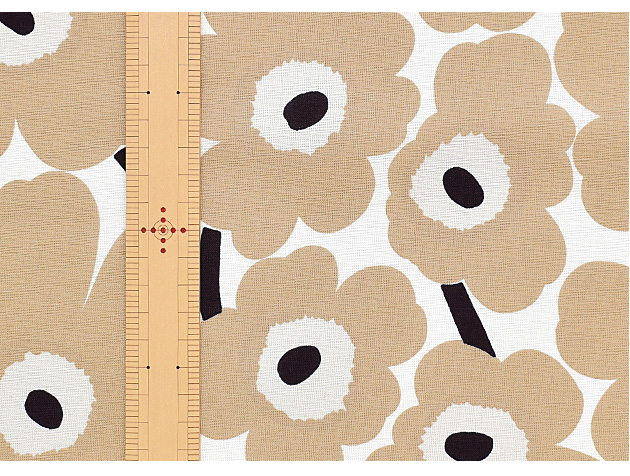 完売しました）マリメッコ 生地 ミニウニッコ ベージュ 《 marimekko ハーフカット 70×50 布 北欧 ファブリック 花柄 mini  unikko 》 : 069257-185 : 手作り工房 MYmamaヤフー店 - 通販 - Yahoo!ショッピング