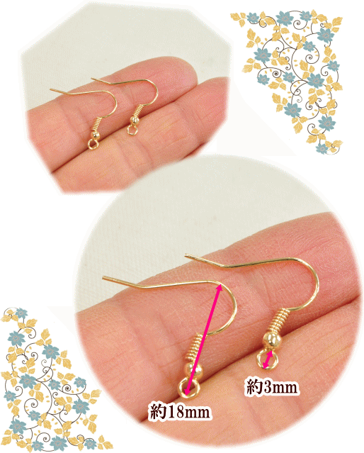 MY mama 卸売り 銅製 フック式 ピアス 50ペアー100個 □ まとめ買い