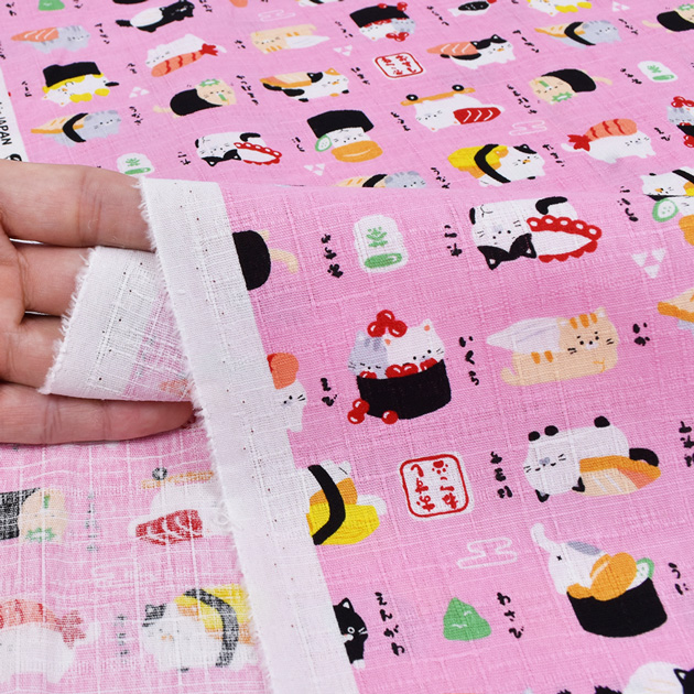 banbi おまとめ生地 FUWARI・染布 シリーズ 1m単位切り売り オックス プリント パン