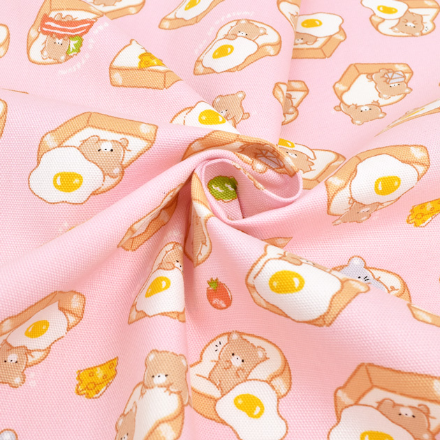 生地 オックス 可愛い くま トースト □ かわいい 動物 アニマル