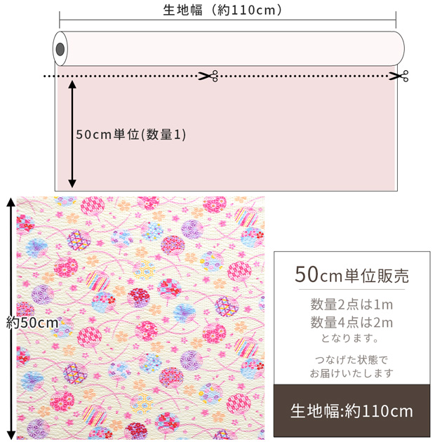 MY mama 生地 布 布地 リップル生地 うちわ □ 古典柄 和柄 綿 麻の葉