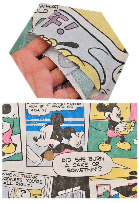 シーチング生地 ミッキーマウス ヴィンテージ風 □ キャラクター