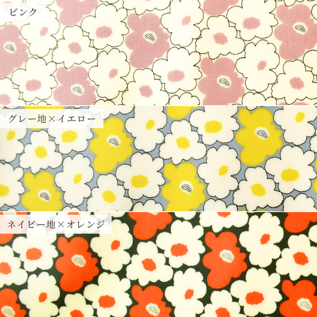 生地 布 布地 う早この布 つや消し ラミネート ミニモモ花 □ フラワー