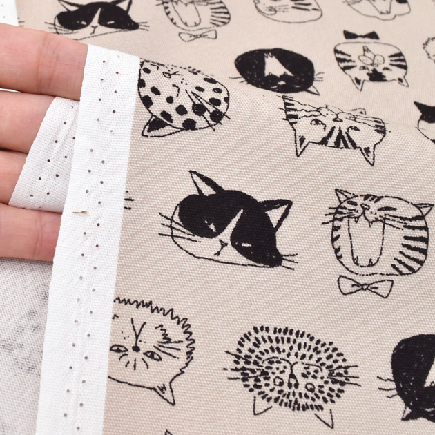 生地 布 布地 オックス にゃん顔コレクション □ 可愛い 猫 動物