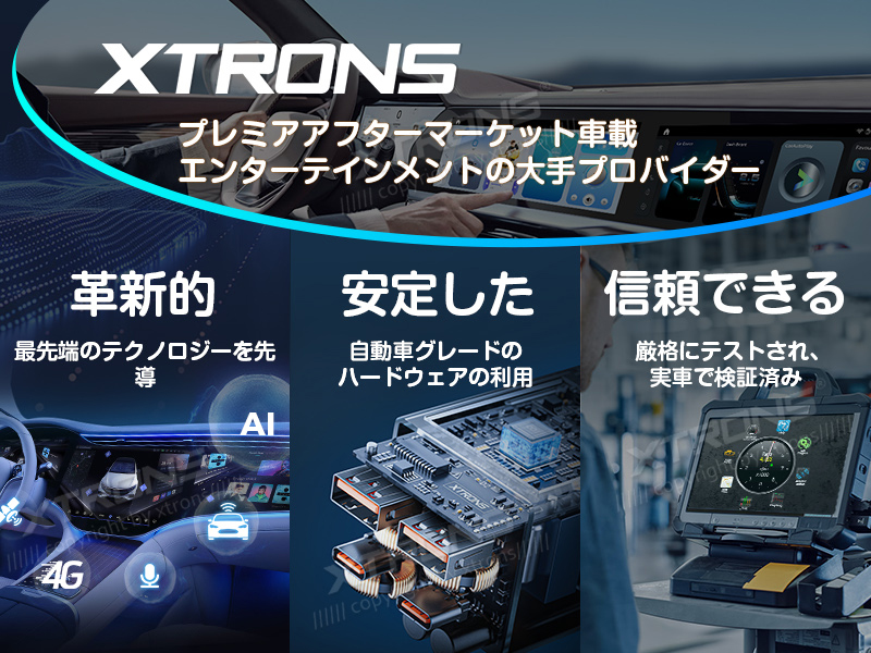 XTRONS カーナビ フルセグ 7インチ Androidナビ 2DIN ディスプレイ