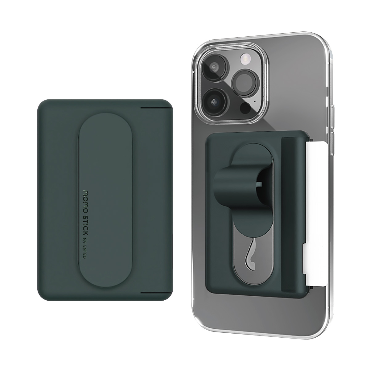 momo stick iPhone・Android 対応 Mag Card Grip MagSafe対応