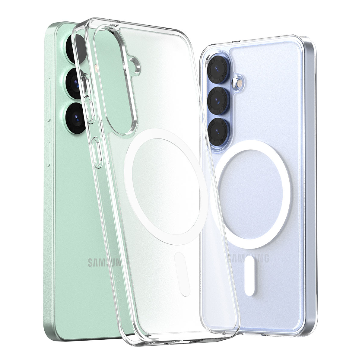 Galaxy S26 / S26+ Ultra S25 MagSafe対応 ハイブリッド クリアケース