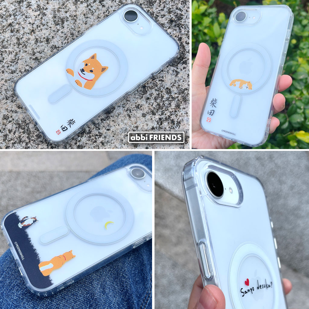 iPhone 17e/16e ケース カバー MagSafe対応 クリアケース abbifriends