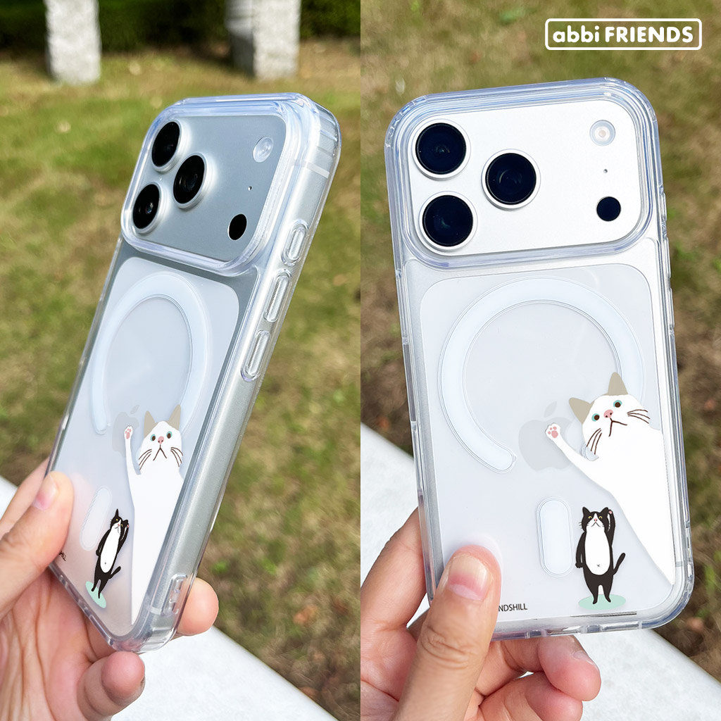 iPhone 17e / 17 Air Pro Max 用] abbi FRIENDS ターチャン MagSafe