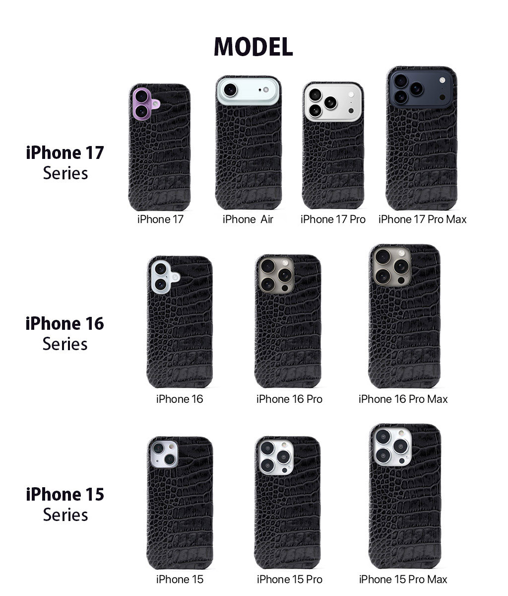 [ iPhone 17 / iPhone Air / 17 Pro / 17 Pro Max 用] LIPARI イタリアンレザー 本革 日本製 MagSafe対応 バックカバー for iPhone 17 / 16 / 15 シリーズ |  | 12