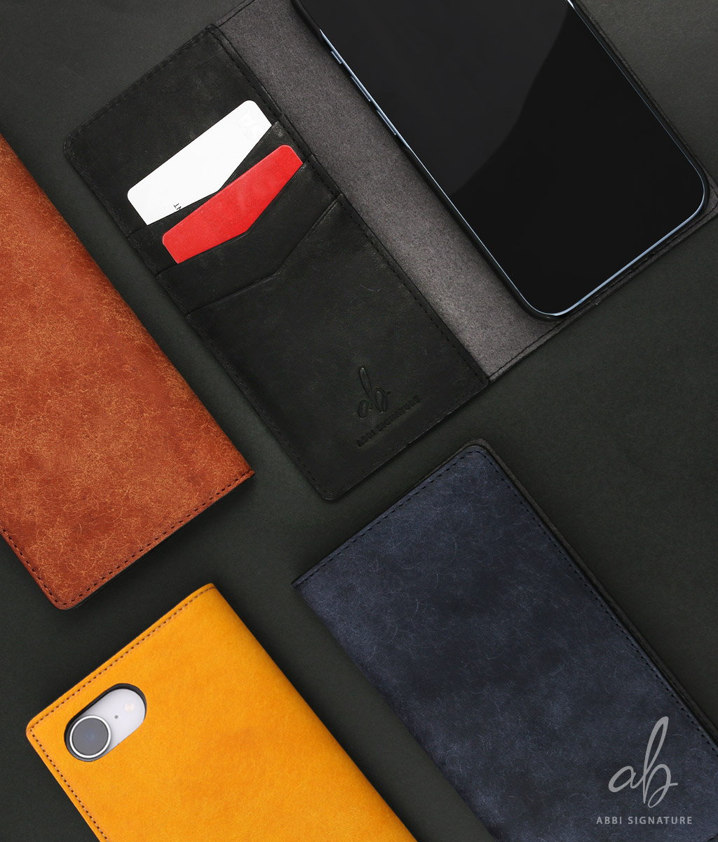 iPhone 16e ケース カバー 手帳型 本革 日本製 ABBI SIGNATURE MARGOT イタリアンレザー MagSafe対応 ダイアリーケース カード収納 手帳型ケース 高級 |  | 02