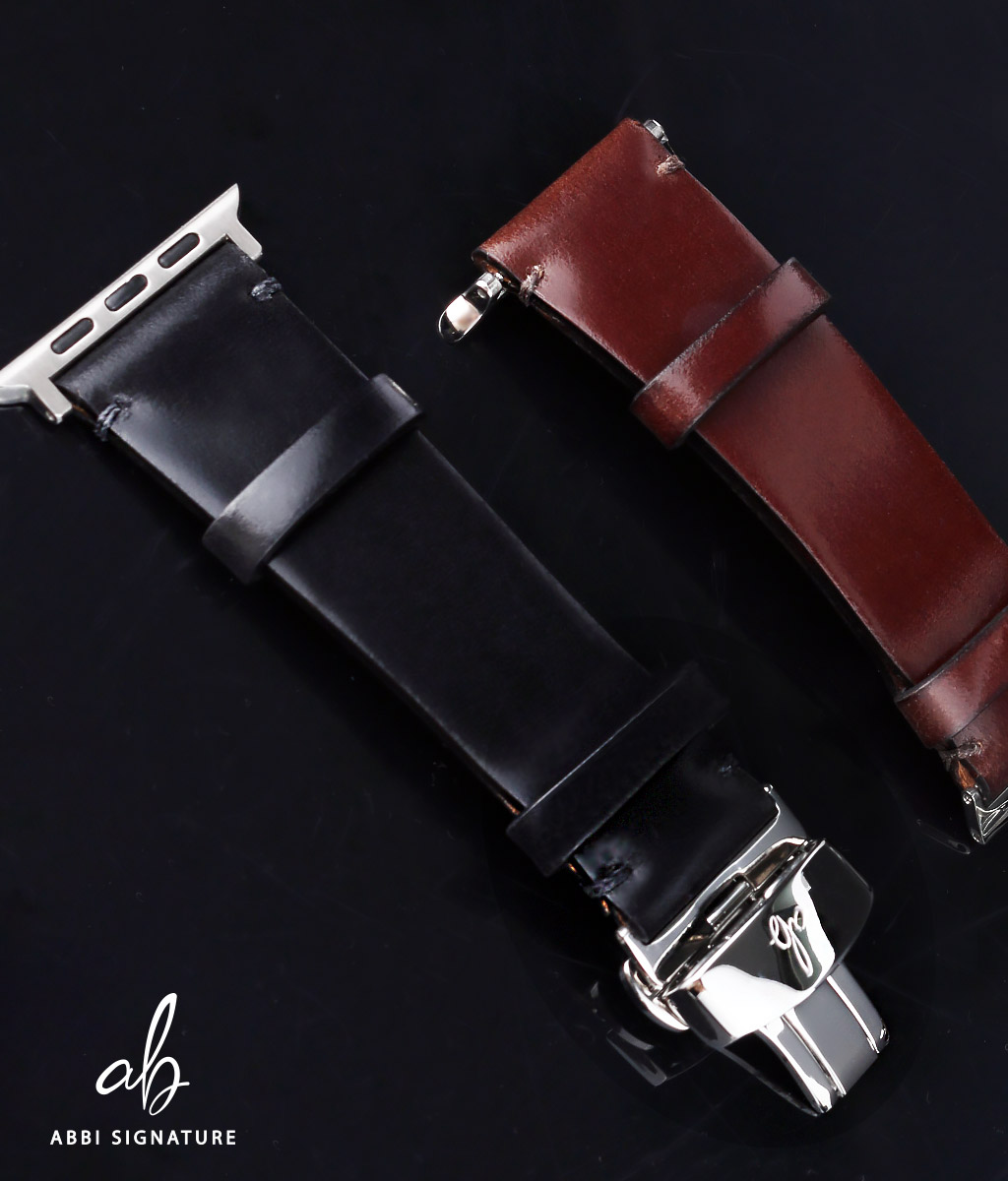 [注文生産！職人がつくる] ABBI SIGNATURE アップルウォッチ ROCADO シェルコードバン 本革 交換ベルト 日本製 AppleWatch49/46-38mmの画像
