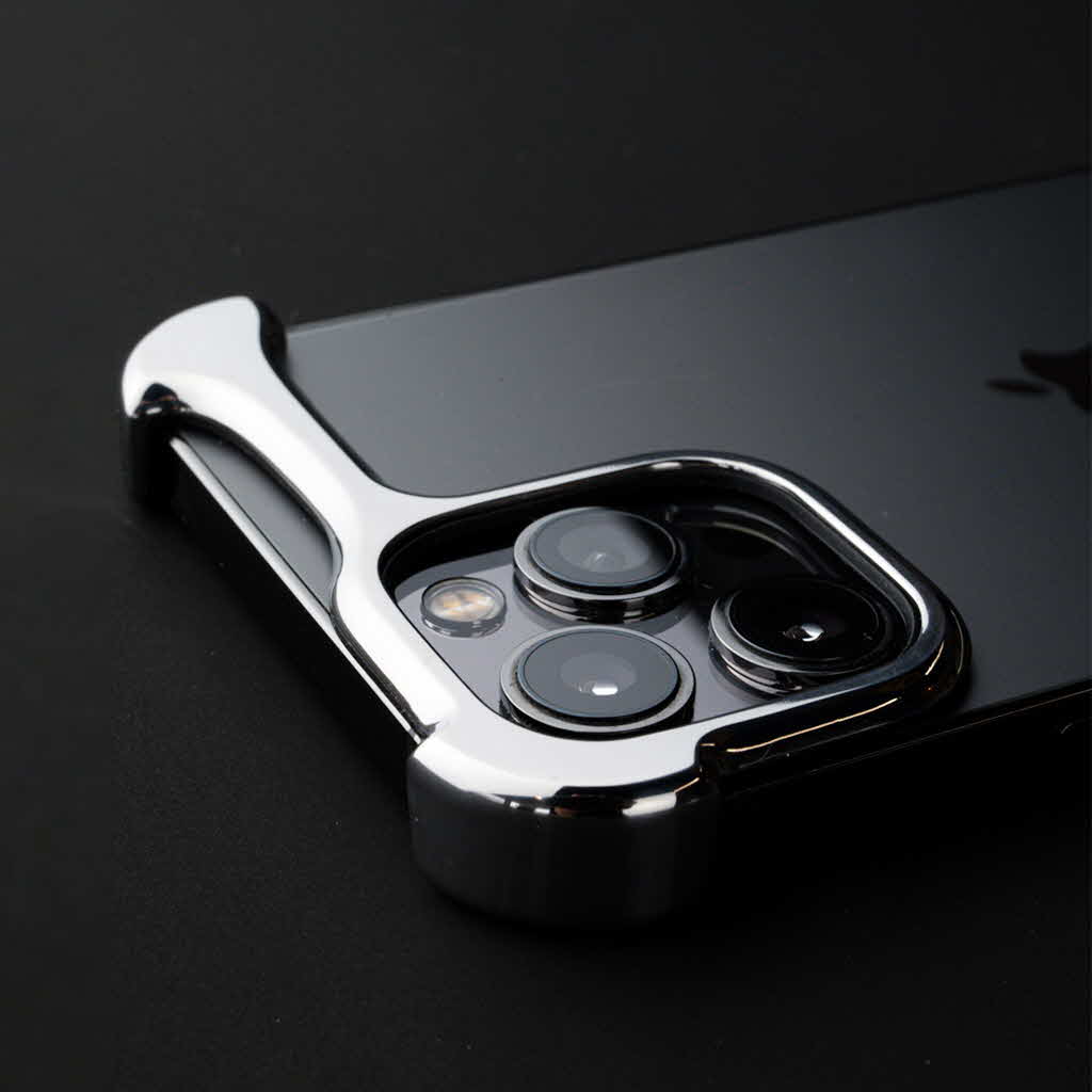 Arc Pulse チタン・シルバー バンパー型 iPhone ケース [ for iPhone 13 mini｜13｜13 Pro｜13 Pro  Max iPhone 12/12 Pro｜12 Pro Max ]