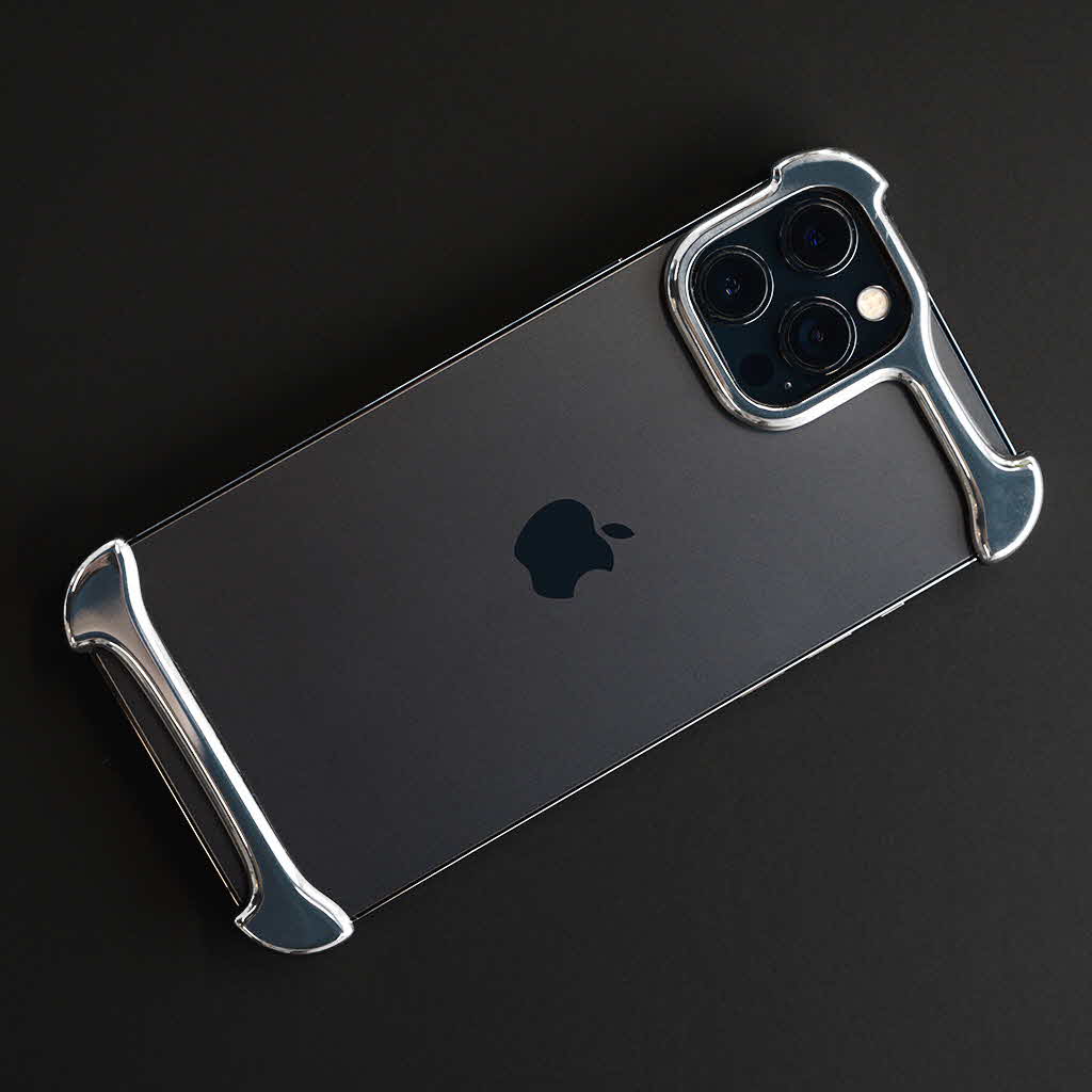 Arc Pulse チタン・シルバー バンパー型 iPhone ケース [ for iPhone 13 mini｜13｜13 Pro｜13 Pro  Max iPhone 12/12 Pro｜12 Pro Max ]