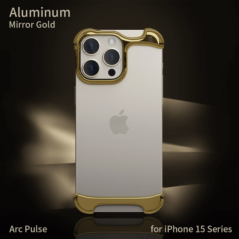 最旬トレンドパンツ Pulse Arc アルミバンパー アルミ・ミラーゴールド  アークパルス ] 用 Max Pro 15 / Pro 15 iPhone [ アイフォンケース iPhoneアクセサリー