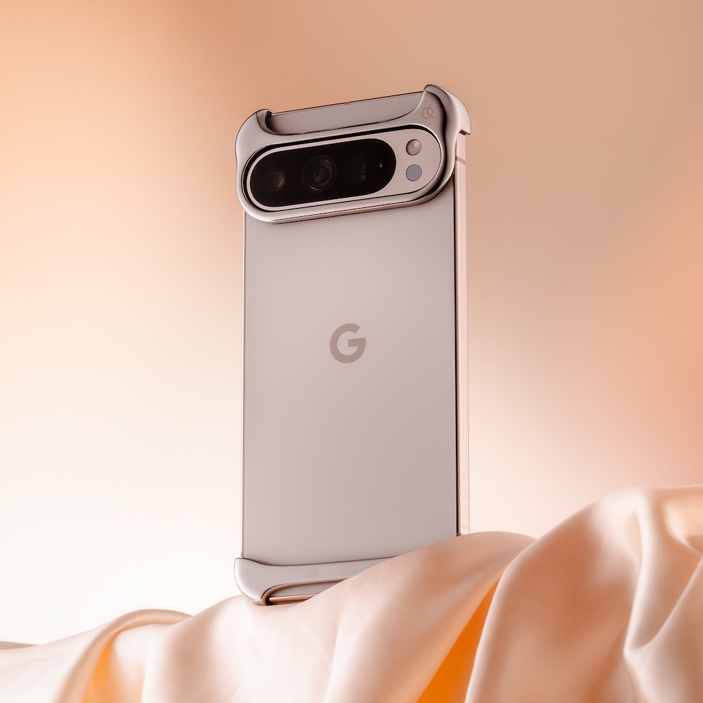 Google Pixel 9 Pro / XL 用 ] アルミ・ミラーシルバー バンパー