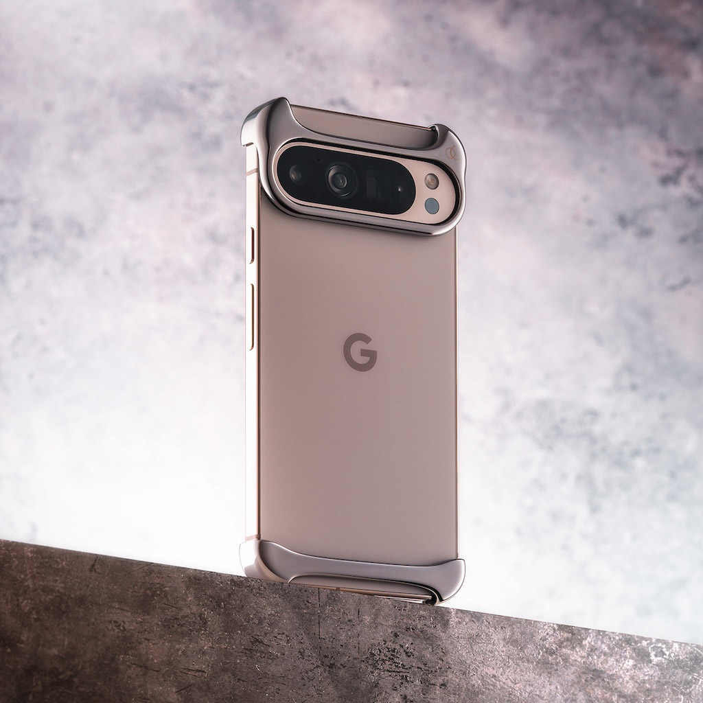 Google Pixel 9 Pro / XL 用 ] アルミ・ミラーシルバー バンパー