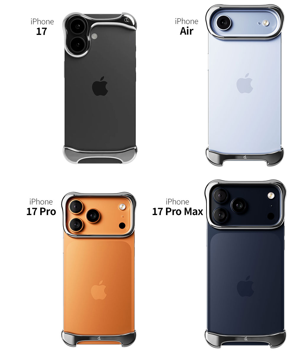 iPhone Air / 17 Pro Max ケース アルミ バンパー アルミ・ミラー