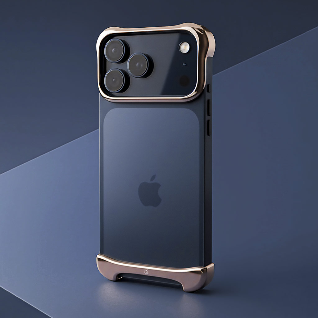 iPhone 17 Pro / Max ケース アルミ バンパー アルミ・ローズブロンズ