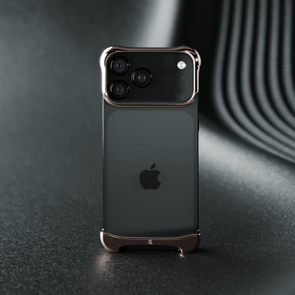 iPhone 17 Pro / 17 Pro Max ケース アルミ バンパー アルミ・ローズブロンズ A7075 | Arc Puls アークパルス |  | 09