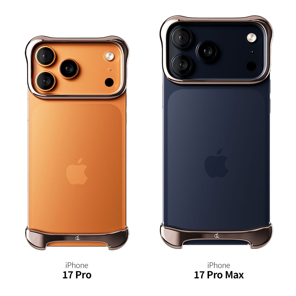 iPhone 17 Pro / Max ケース アルミ バンパー アルミ・ローズブロンズ