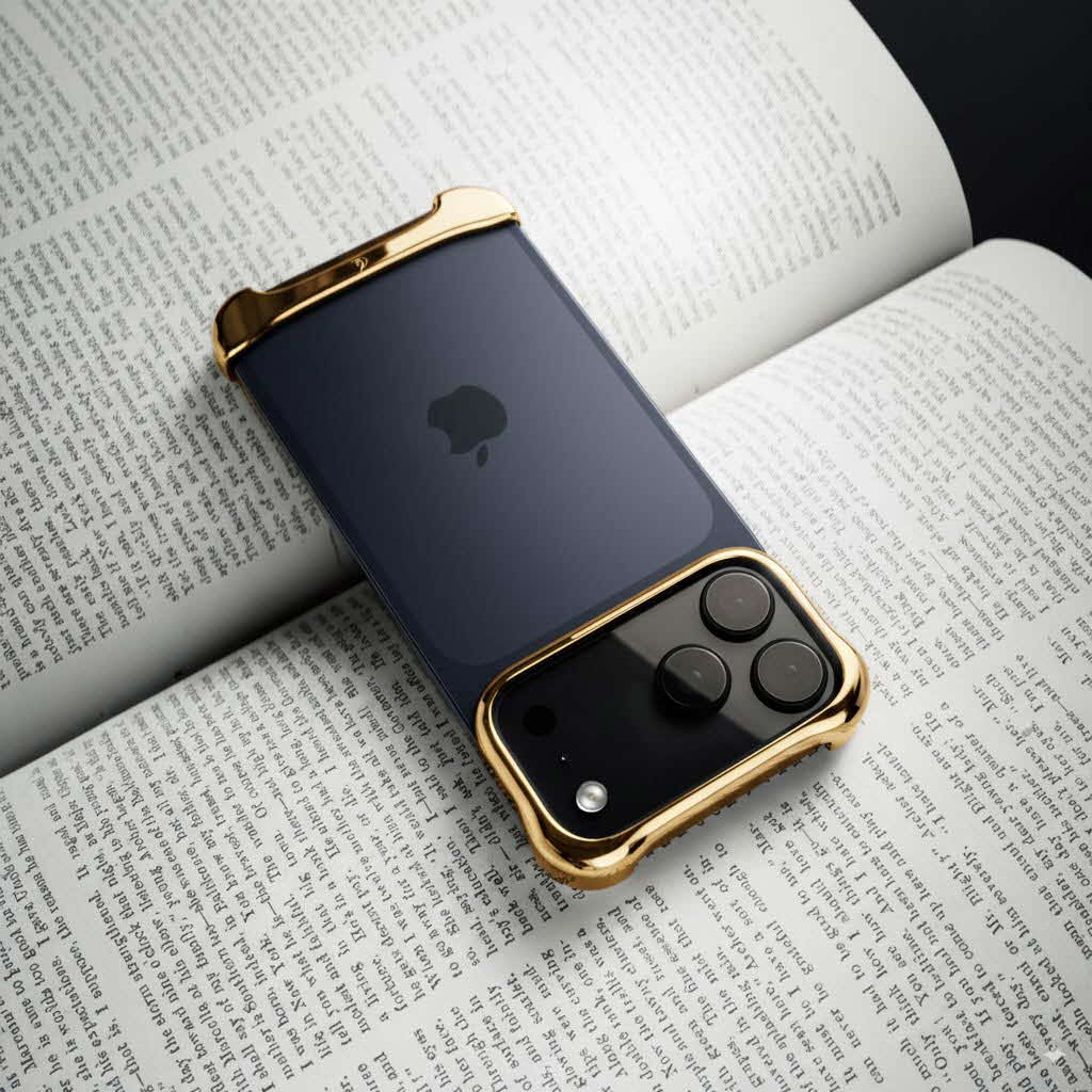 iPhone 17 Pro / Max ケース アルミ バンパー アルミ・ミラーゴールド