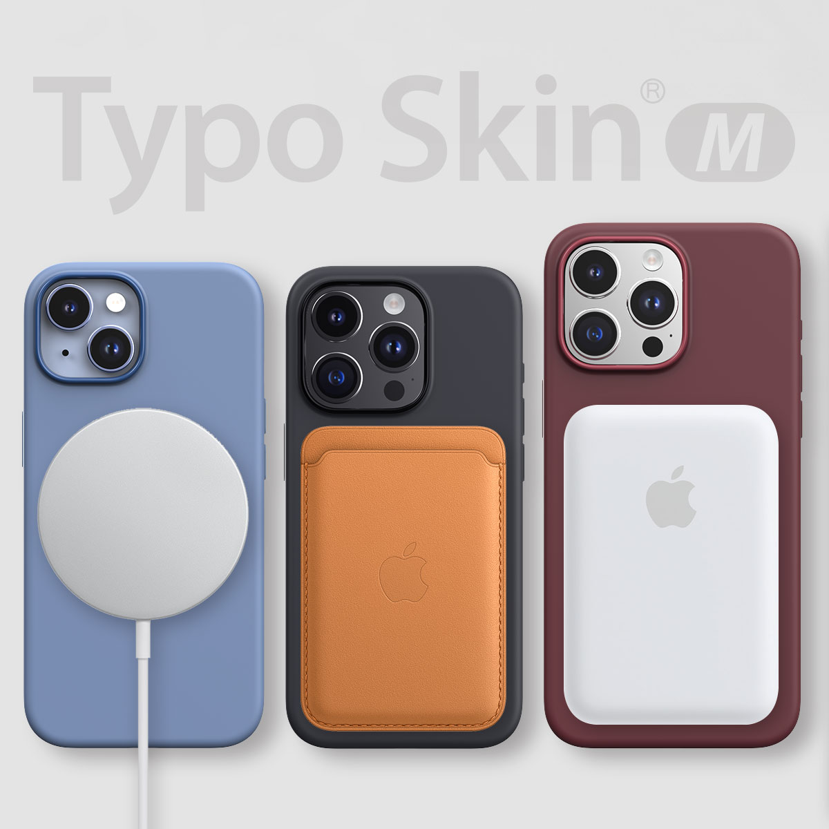 iPhone 15 / 15 Pro / 15 Pro Max / 15 Plus MagSafe対応 シリコンケース TYPOSKIN M ソフト 肌触りよいケース カバー 耐衝撃設計｜mycaseshop｜06