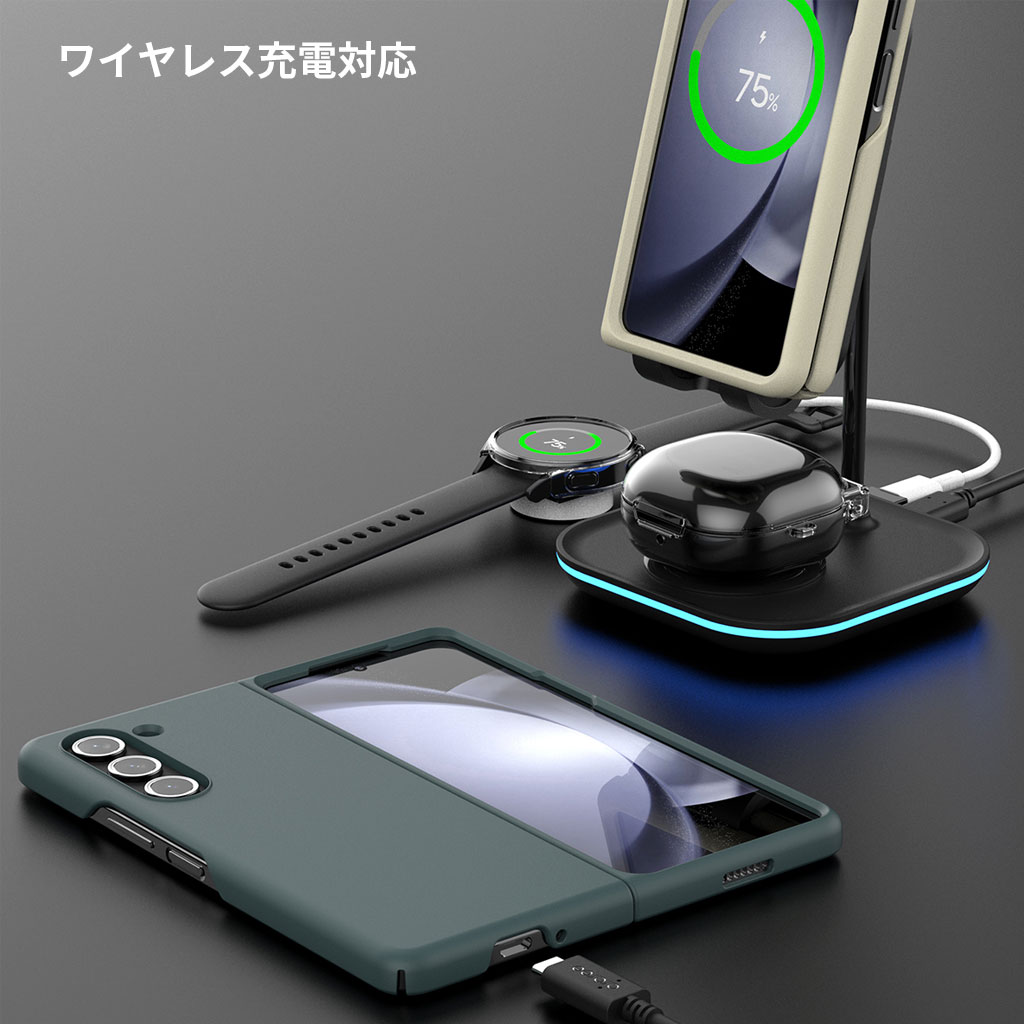 Galaxy Z Fold 5 ケース ギャラクシーz 全面保護 Aero Flex ヒンジまで