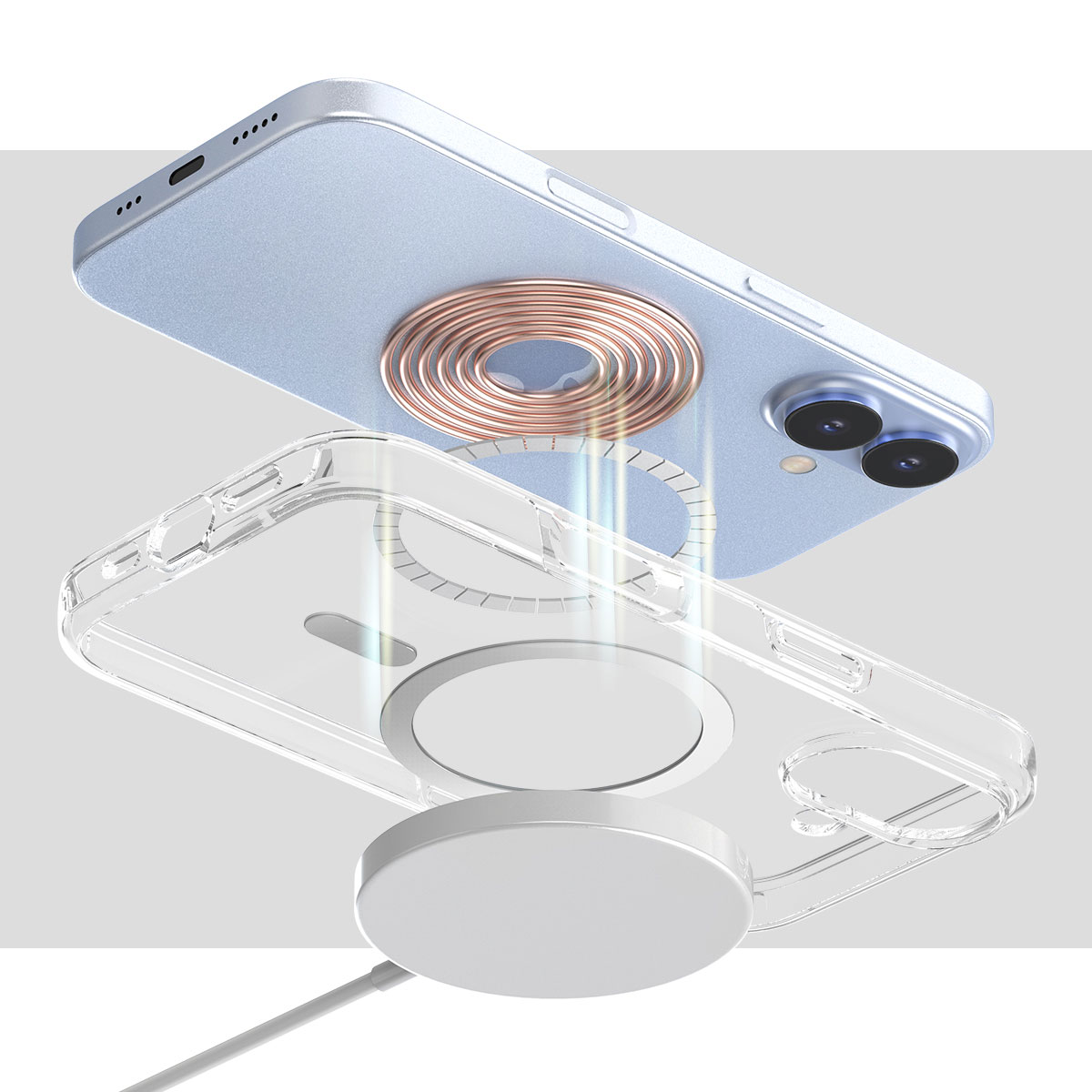 [ iPhone 17 / iPhone Air / 17 Pro / 17 Pro Max 用] araree 米軍MIL規格 MagSafe対応 DUPLE M ハイブリッド 透明カバー |  | 05