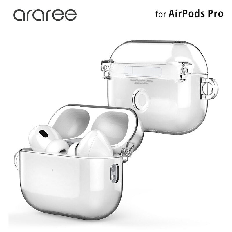 araree AirPods Pro 2 ハードクリアケース Nu:kin 透明 [ for Air Pods