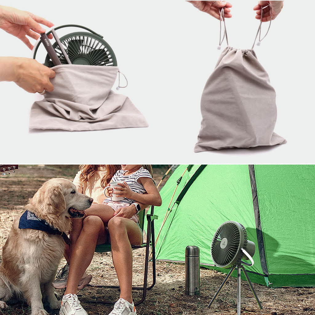 KRUCA 多機能 キャンピングファン [虫よけ超音波 最大42時間 置く・持つ・吊るす・照らす] |  | 15