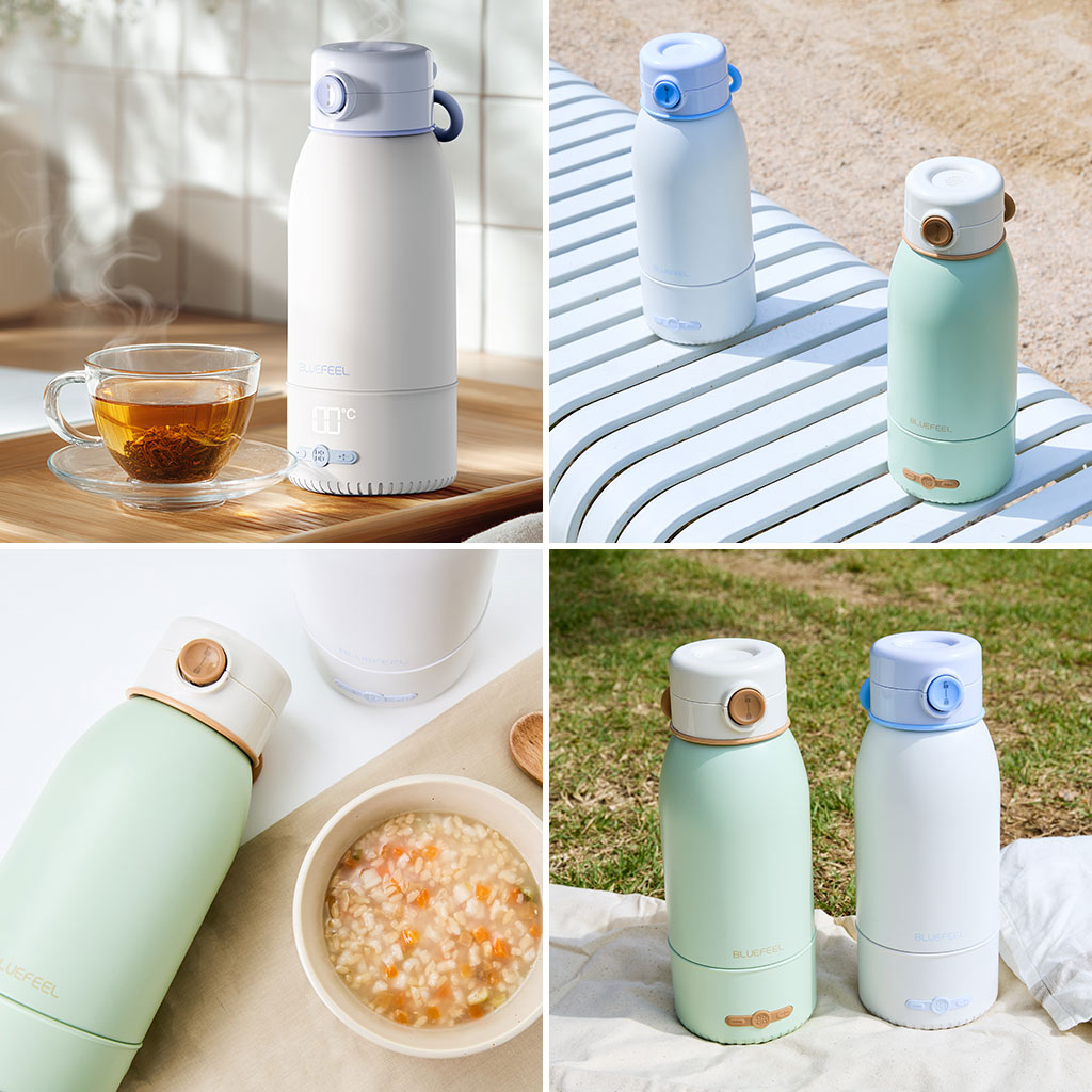 BLUEFEEL 電気ポータブルケトル Heat100 [ コードレスで100℃沸騰 500ml