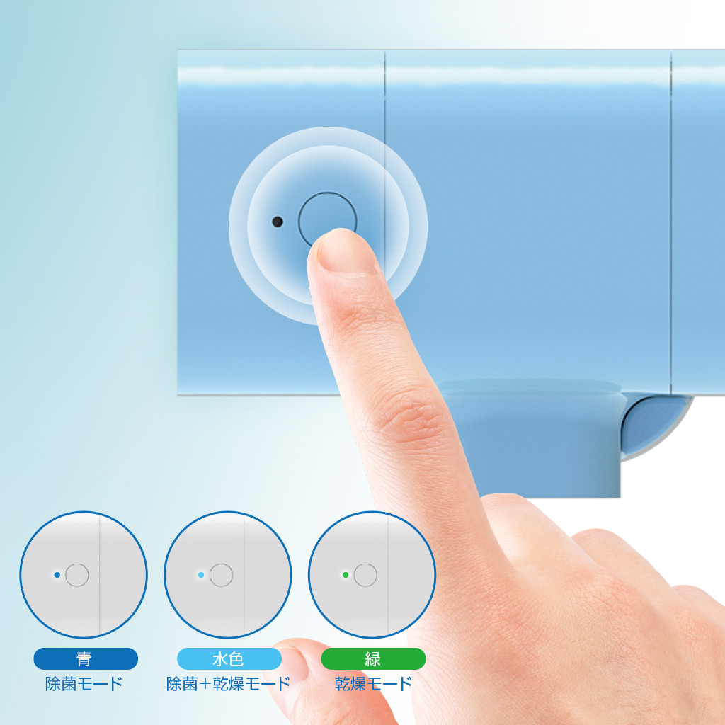 UV 歯ブラシ 除菌器 乾燥 CLEAND Windy | 歯ブラシ除菌器 UV除菌 空気