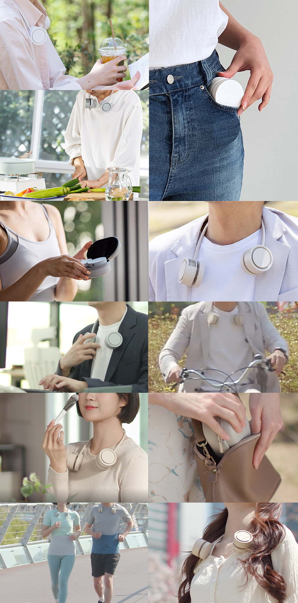羽なし 首掛け扇風機 Neck Band Fan Rolling（ネック バンド ファン ローリング） |  | 20