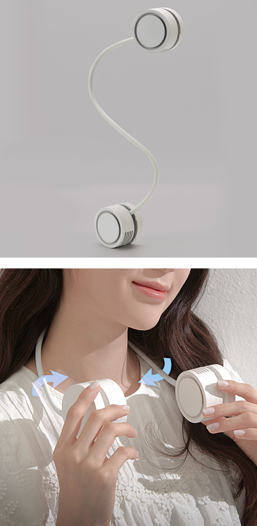 羽なし 首掛け扇風機 Neck Band Fan Rolling（ネック バンド ファン ローリング） |  | 12