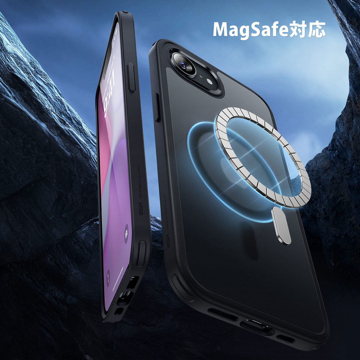 iPhone 17e/16e用] ESR Classic MagSafe対応 クリアケース : Mycase
