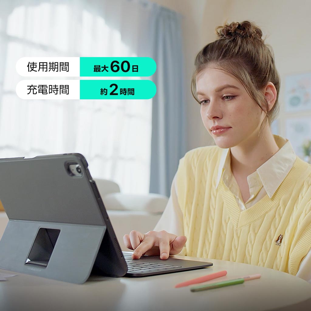 【新品未開封】ESR FLEX SERIES キーボードケース A ESR、iPadをノートPCへ拡張する、マグネット着脱式キーボードケース