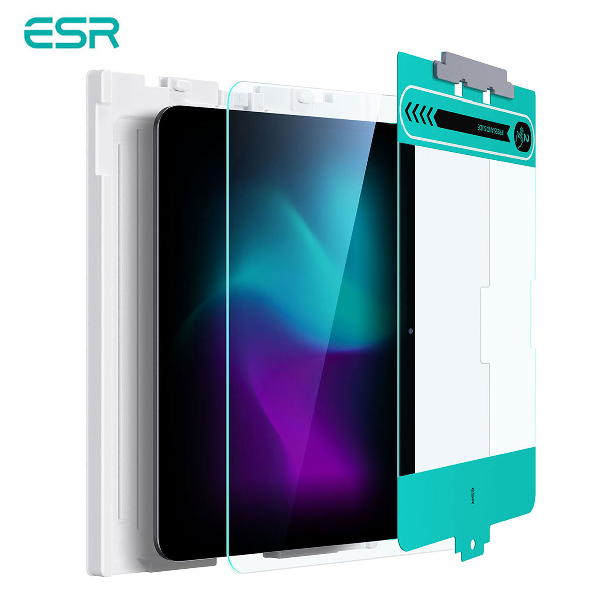 [iPad Pro 11/13�C���`�iM5/M4�j/ iPad Air 11/13�C���` (M4/M3/M2) �p] ESR �����K���X�t���ی�t�B���� �A�C�p�b�h�G�A�[ �v��