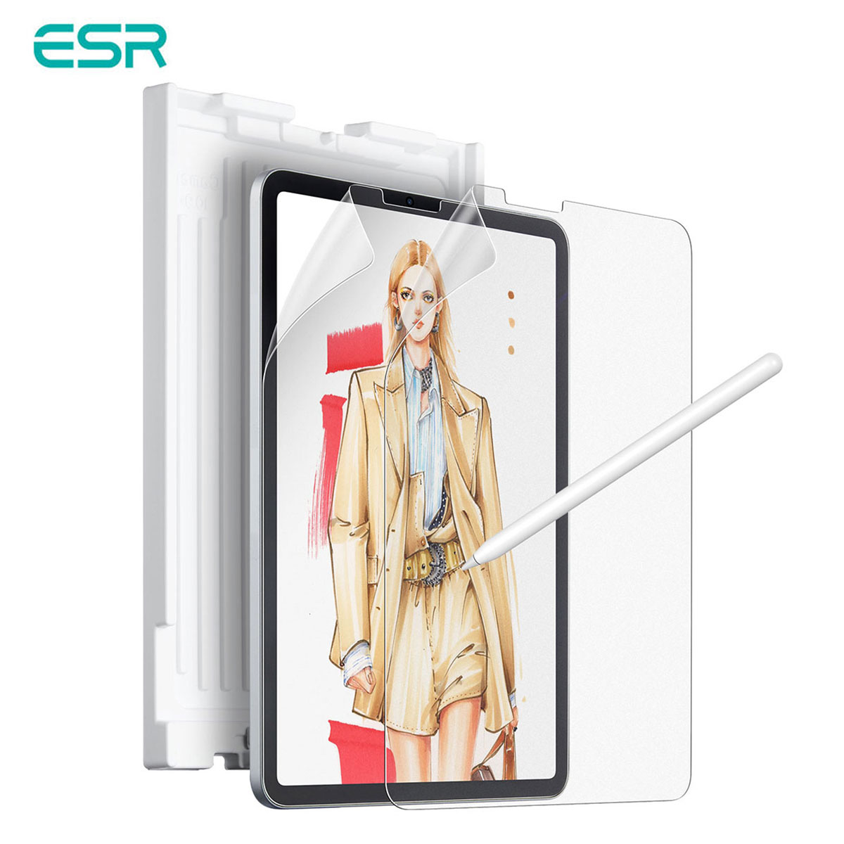 [iPad Pro 11/13�C���`�iM5/M4�j/ iPad Air 11/13�C���` (M4/M3/M2) �p] ESR �y�[�p�[�e�N�X�`���[�t���ی�t�B����(2������j�A�C�p�b�h�G�A�[ �v��