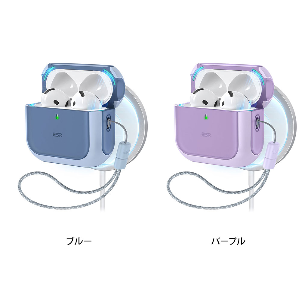 ESR AirPods4ケース ORBIT MagSafe対応 ハイブリッドケース