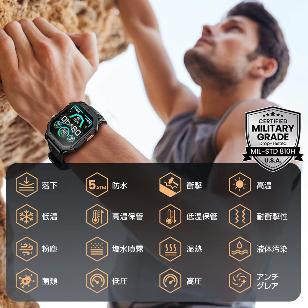 HAYLOU スマートウォッチ IRON N1 通常25日使用可能 日本語対応 5ATM防水 |  | 04