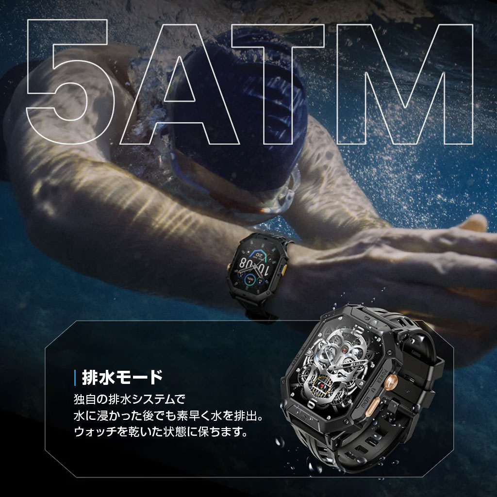 HAYLOU スマートウォッチ IRON N1 通常25日使用可能 日本語対応 5ATM防水 |  | 05