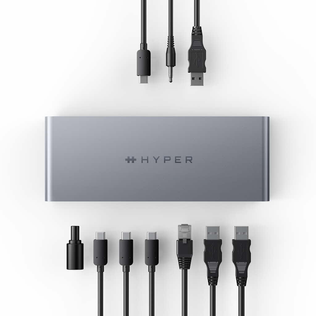 正規品】 HyperDrive Thunderbolt 4 ドッキングステーション 12-in-1