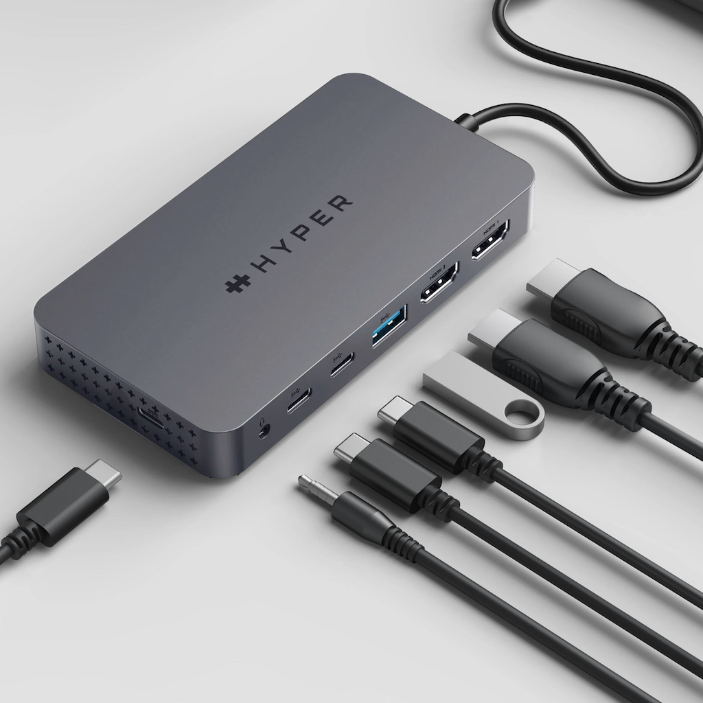 HyperDrive Next Dual 4K HDMI 7 Port USB-C ハブ デュアルディスプレイ パススルー HDMI 100W USB-A PD M1 M2 M3 MacBook 拡張ハブ 7ポート｜mycaseshop｜05