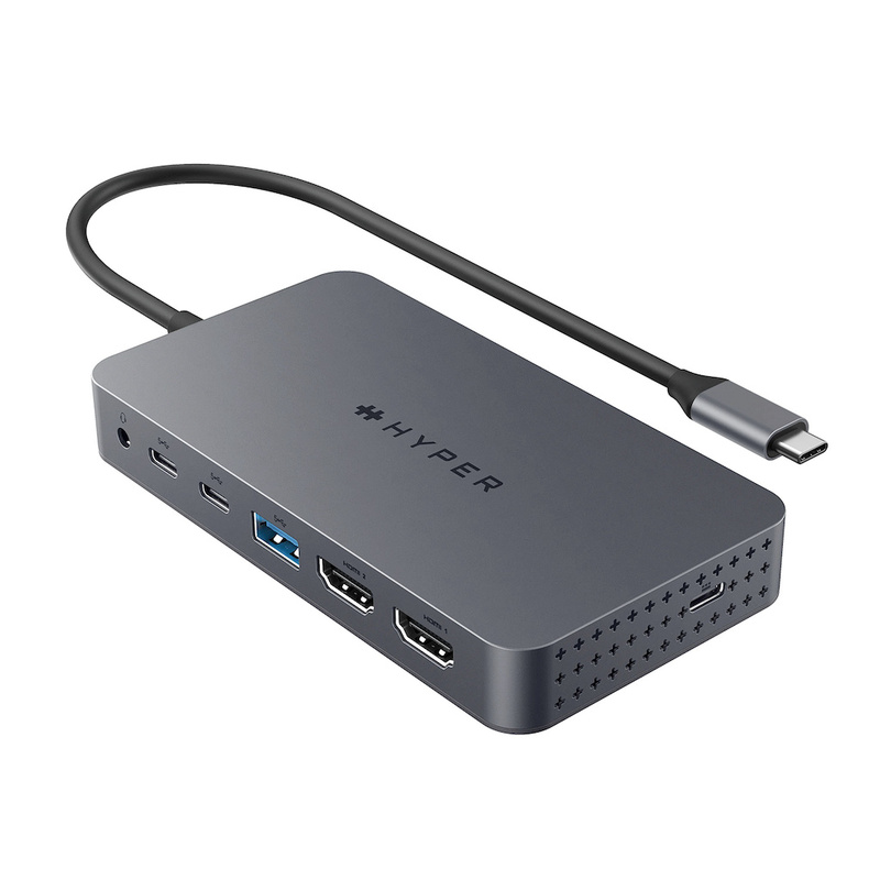 HyperDrive Next Dual 4K HDMI 7 Port USB-C ハブ デュアルディスプレイ パススルー HDMI 100W USB-A PD M1 M2 M3 MacBook 拡張ハブ 7ポート｜mycaseshop
