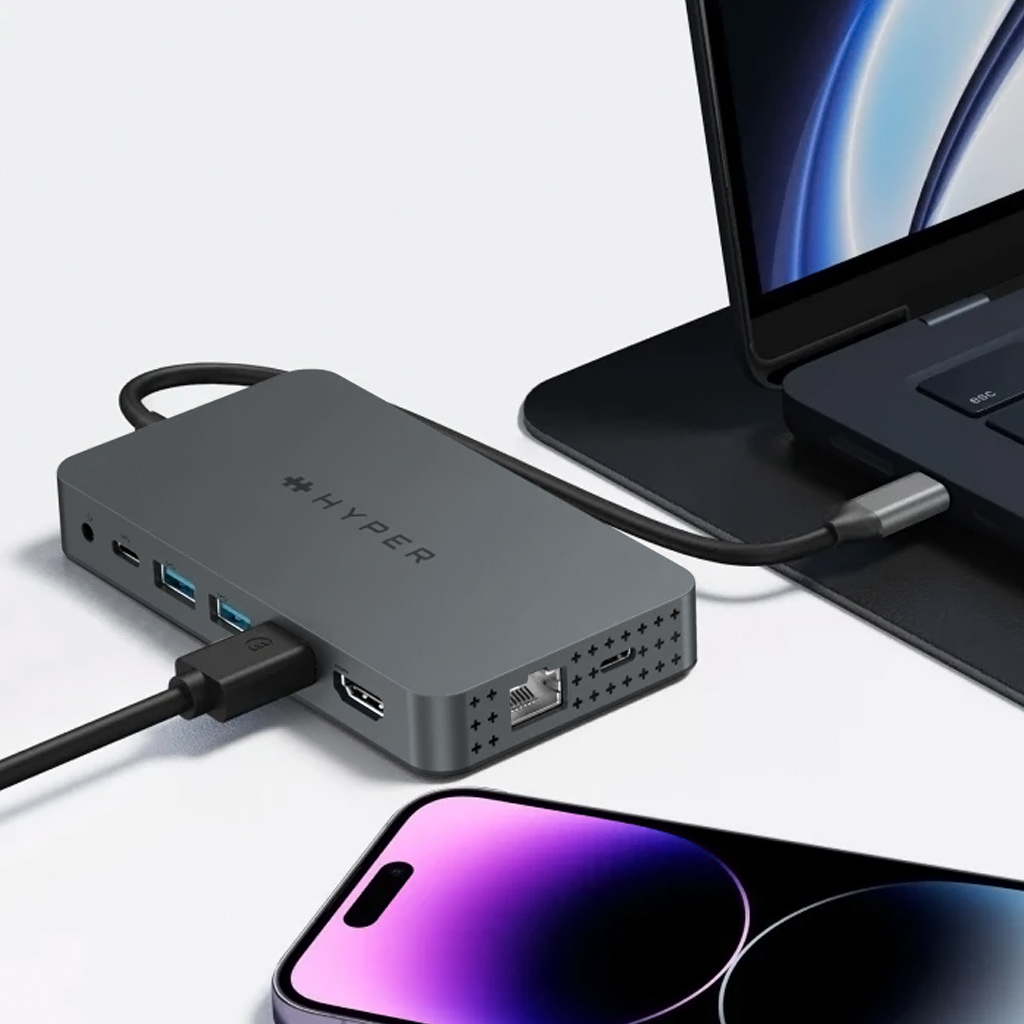 HyperDrive Next Dual 4K HDMI 10 Port USB-C ハブ For M1 M2 and M3 MacBooks デュアルディスプレイ パススルー｜mycaseshop｜06
